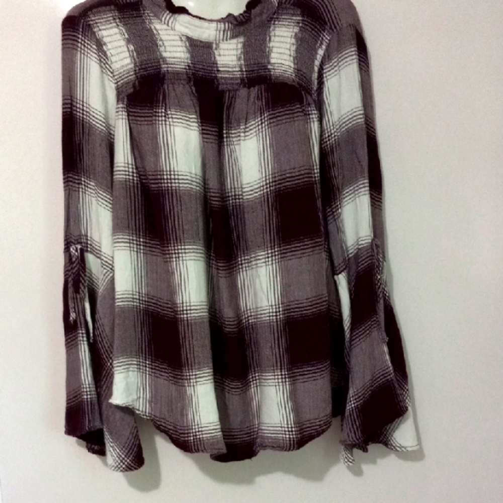 Lane Bryant Plaid top